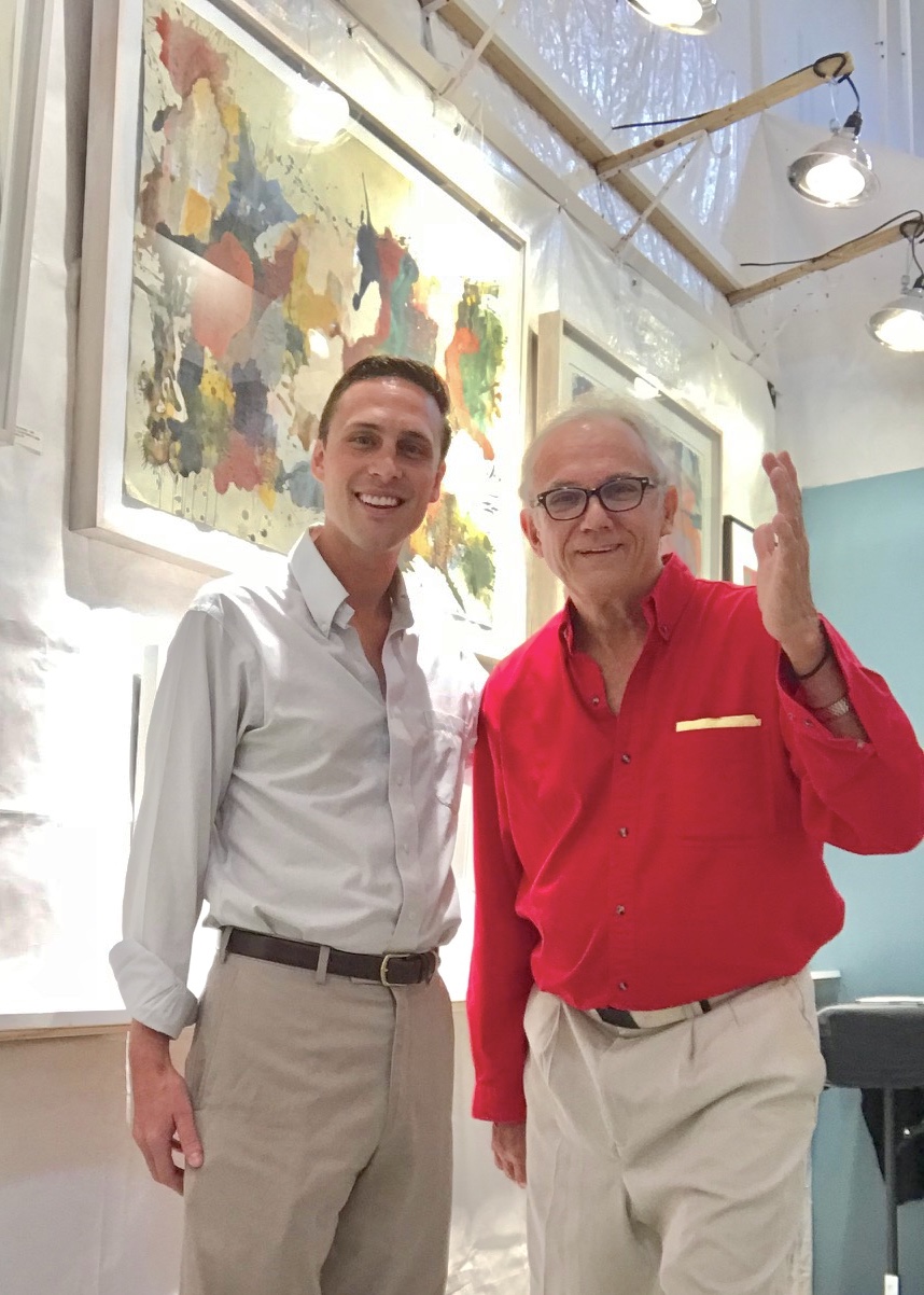Visiting William Montgomery of Abstract Fine Art in Miami